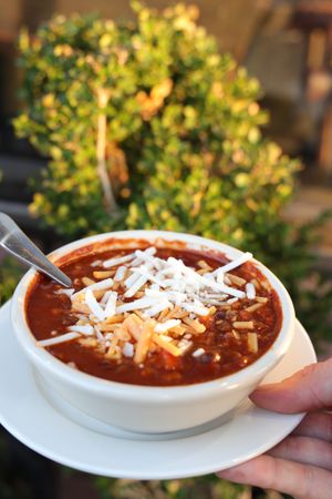 Damn Good Chili Soup at Variable Cafe in Los Angeles