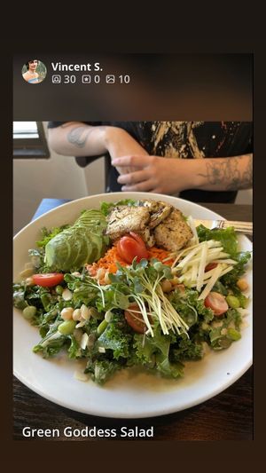 Green Goddess Salad at Variable Cafe in Los Angeles