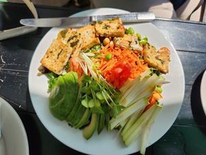 Green Goddess with tofu at Variable Cafe in Los Angeles