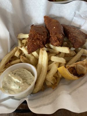 Yum! Vegan "Fish” & Chips at Breaking Waves Brewing in Silverdale