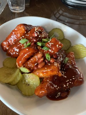 Korean Tofu Wings at Breaking Waves Brewing in Silverdale