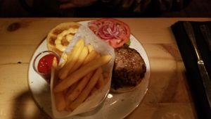 Df burger at Dyberry Forks in Honesdale