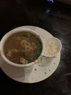 Vegan gumbo  at Soulé Cafe in New Orleans