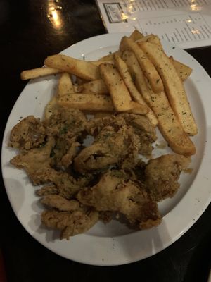 Wings and fries  at Soulé Cafe in New Orleans
