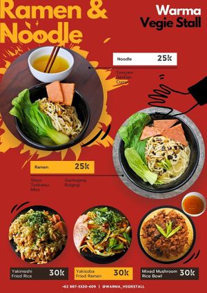 Warma Vegie Stall Menu - Ramen & Noodles

Peliatan, Ubud, Bali at Warma Vegie Stall in Ubud