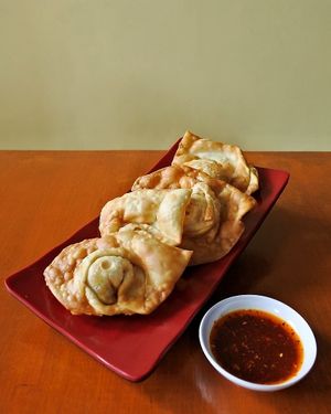 Vegetarian Wonton Warma Vegie Stall, Peliatan, Ubud at Warma Vegie Stall in Ubud