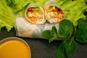 The autumn rolls at Sanctuary in Aix-en Provence