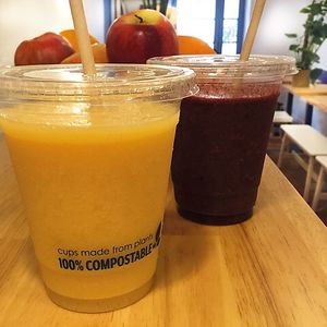 The organic homemade smoothies at Sanctuary in Aix-en Provence