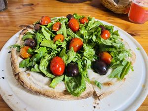 Rucula Pizza   at Alma Casa Vegana in Cordoba