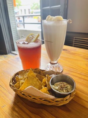 Lemonade and Banana Shake  at Alma Casa Vegana in Cordoba