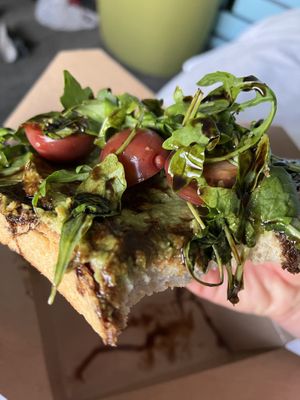 Messy (and delicious) avocado toast at Cafe Capello in Reno