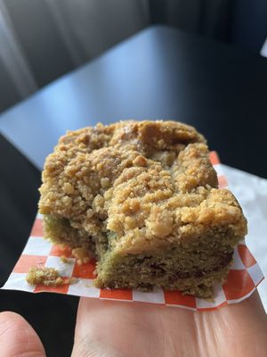 Vegan coffee cake at Cafe Capello in Reno