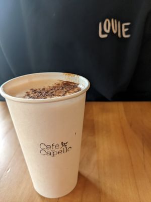 Seasonal special - maple brown sugar chai at Cafe Capello in Reno