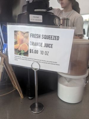 Fresh squeezed oj and lemonade at Cafe Capello in Reno