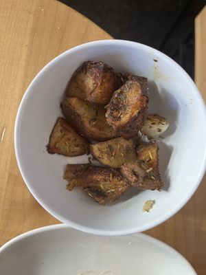Side portion of breakfast potatoes   at Tractor Foods in Victoria