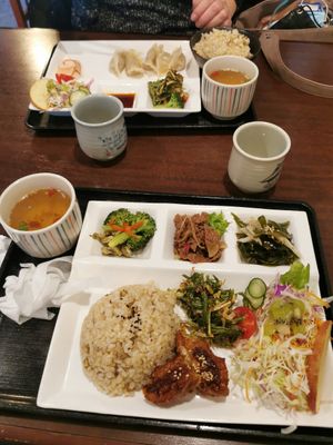 Gyoza Set Menue and Daily Special Set Menue at Cafe Ren - Kamigyo in Kyoto