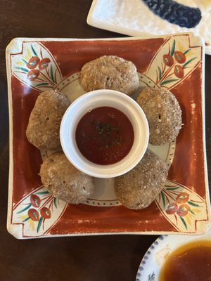 Tofu nuggets   at Cafe Ren - Kamigyo in Kyoto
