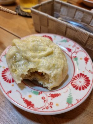 Curry steamed bun at Cafe Ren - Kamigyo in Kyoto