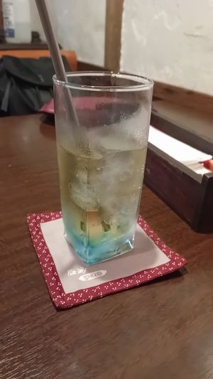 Reusable straws and coaster   at Cafe Ren - Kamigyo in Kyoto