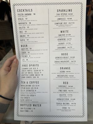 Beverage menu  at Shuka in New York City
