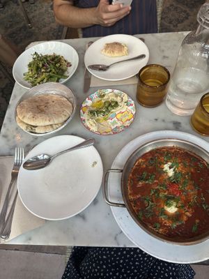 Full spread   at Shuka in New York City