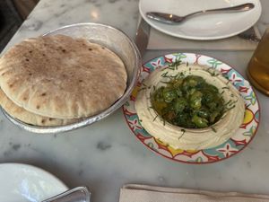 Hummus  at Shuka in New York City