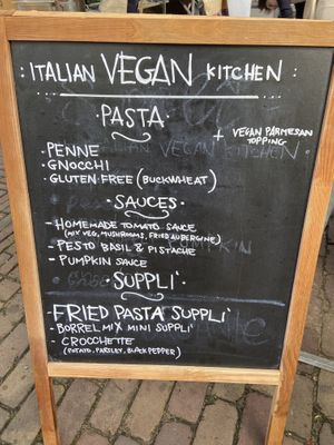 Suppli sells very good Italian food but also some groceries, like pastas and cheeses. Please try their supplis!  at Rotterdamse Oogstmarkt in Rotterdam