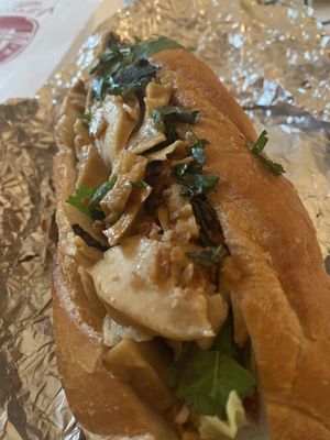 Banh Mi with tofu and greens  at Vietnamhaket in Gothenburg