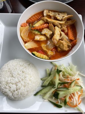 Red curry with tofu  at Vietnamhaket in Gothenburg