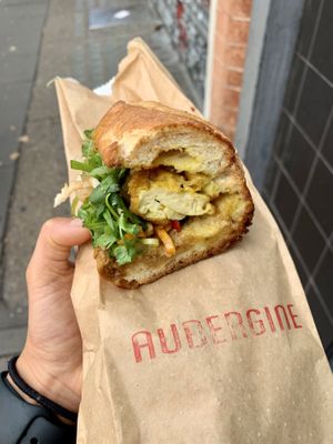 Smoky Aubergine Banh Mi  at Banh Mi Keu in London