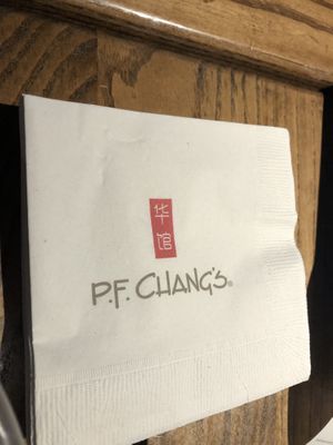 Napkin  at P.F. Chang's in Albany