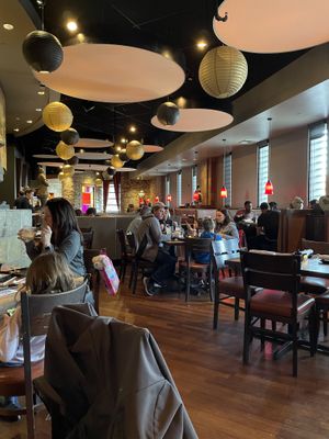 Inside, in mall  at P.F. Chang's in Victor
