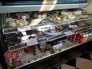 Cheese case at Virgin Cheese in Clarkdale