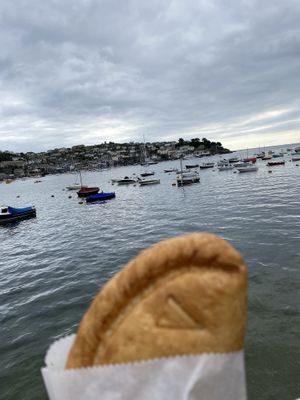 Vegan vegetable pasty! 😍🙌🏼 at Cornish Bakery in Fowey