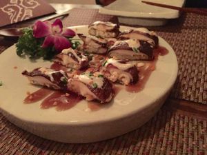 Stuffed shiitake mushrooms - starters  at HanGawi in New York City