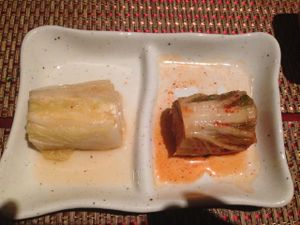 Mini Emperor's Lunch Menu
Kimchi (non spicy and spicy)

 at HanGawi in New York City