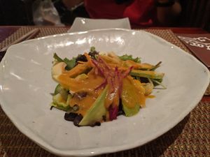 avocado lettuce salad at HanGawi in New York City