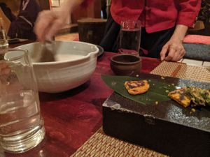 makgeolli and pancakes at HanGawi in New York City