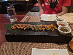 combination pancakes at HanGawi in New York City