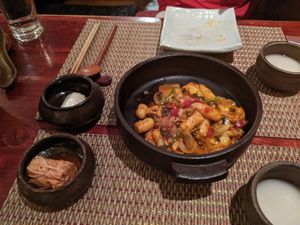 spicy rice cakes at HanGawi in New York City