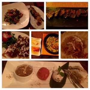 The plethora of dishes we indulged on one evening:) at HanGawi in New York City