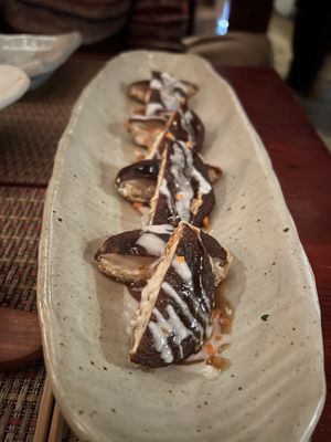 Stuffed shiitake  #Veganuary at HanGawi in New York City