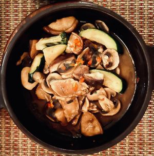 Mushroom sizzler  at HanGawi in New York City