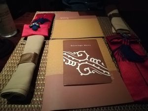 Table setting at HanGawi in New York City