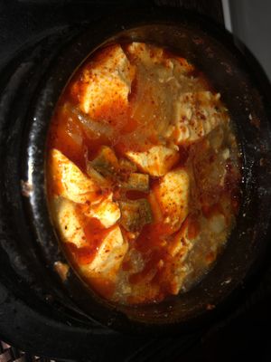 Sumbugu silky tofu in cat pot   at HanGawi in New York City