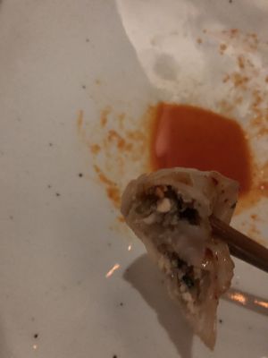 Spicy baby dumplings  at HanGawi in New York City