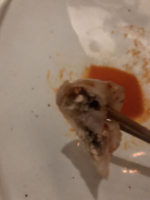 Spicy baby dumplings   at HanGawi in New York City