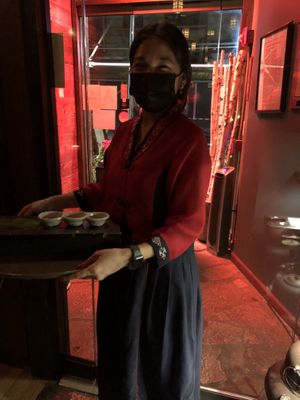 Traditional female Korean cloth   at HanGawi in New York City