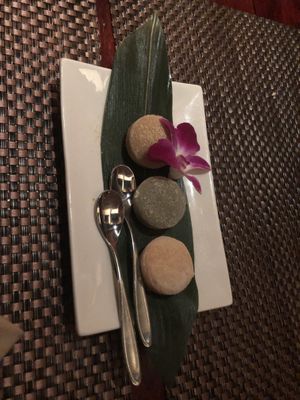 Vegan mochi ice cream platter gf sf  at HanGawi in New York City
