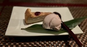 Soy cheesecake  #Veganuary at HanGawi in New York City